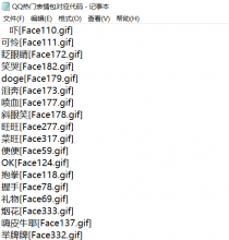 QQ热门表情包对应代码